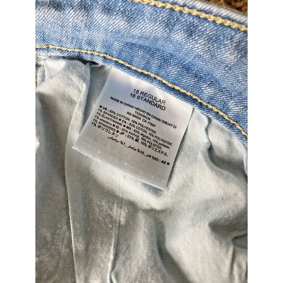 Old Navy Jeans Women's Size: 18 Low Rise Rockstar Super Skinny Light Blue Denim - Picture 8 of 14